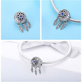 Pendentif Attrape Rêve Lune en argent